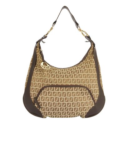 Zucchino Chef Hobo, &pound;320, Handbags, Beige/Brown, Canvas, Front view
